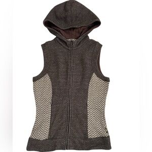 Prana - Brown and Cream Hooded Vest